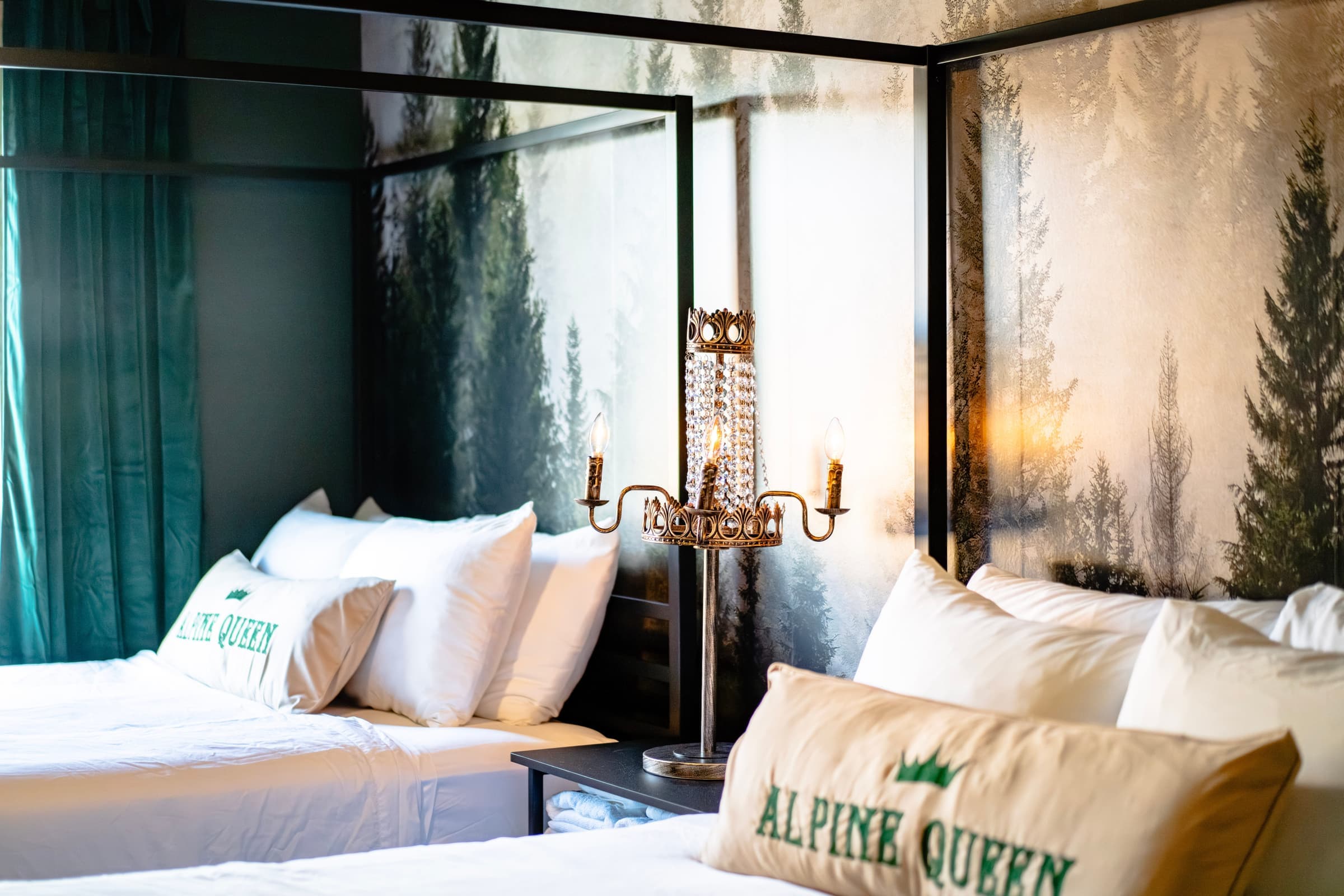 Alpine Queen candelabra detail