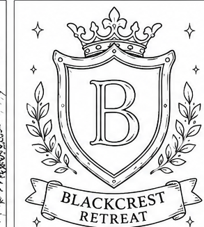 Coloring page — The Blackcrest Crest