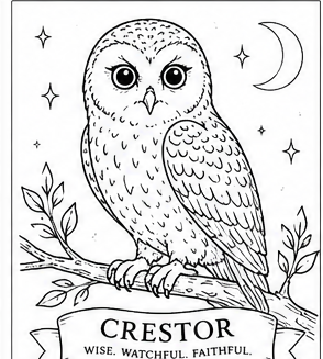 Coloring page — Crestor the Owl