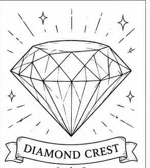 Coloring page — Diamond Crest