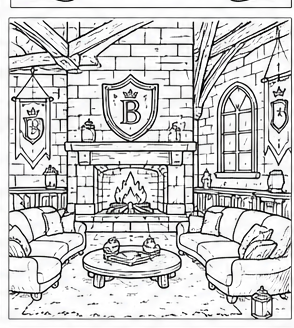 Coloring page — The Great Hall
